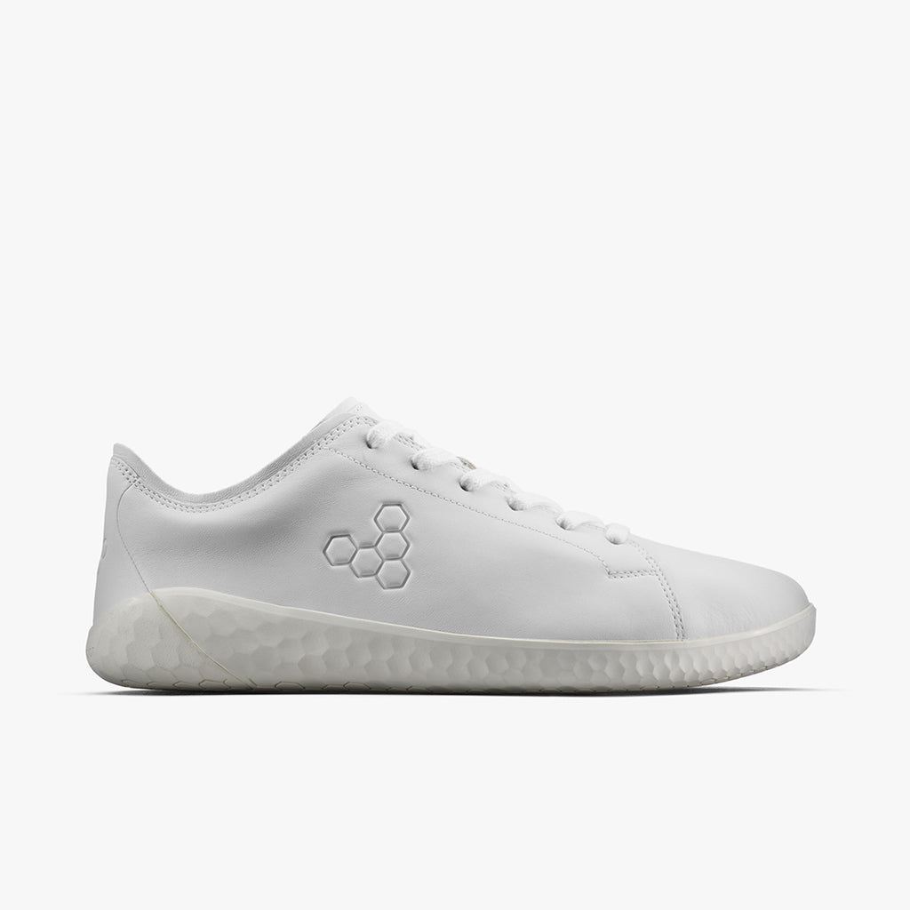 Vivobarefoot Geo Court IV Mens - Barefoot Sneaker Trainers - Tennis - in Bright White 6
