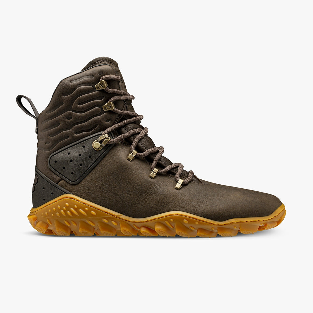 Vivobarefoot Mens Hiking Boots Tracker Forest Esc - Barefoot Hiking, Walking and Trekking Boots - in Forest Bracken 6