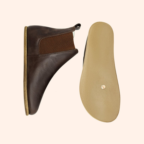 Men's Barefoot Chelsea Boots for Grounding & Earthing