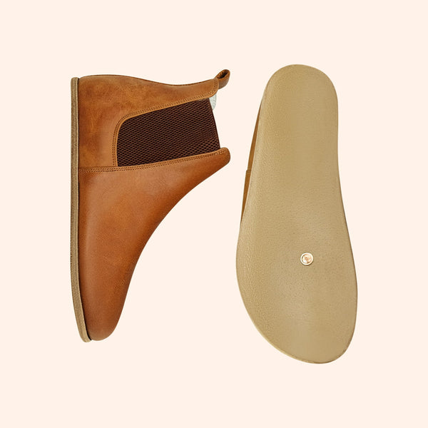 Women's Barefoot Chelsea Boots for Grounding & Earthing