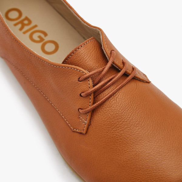 The New Derby | Natural Leather Women.