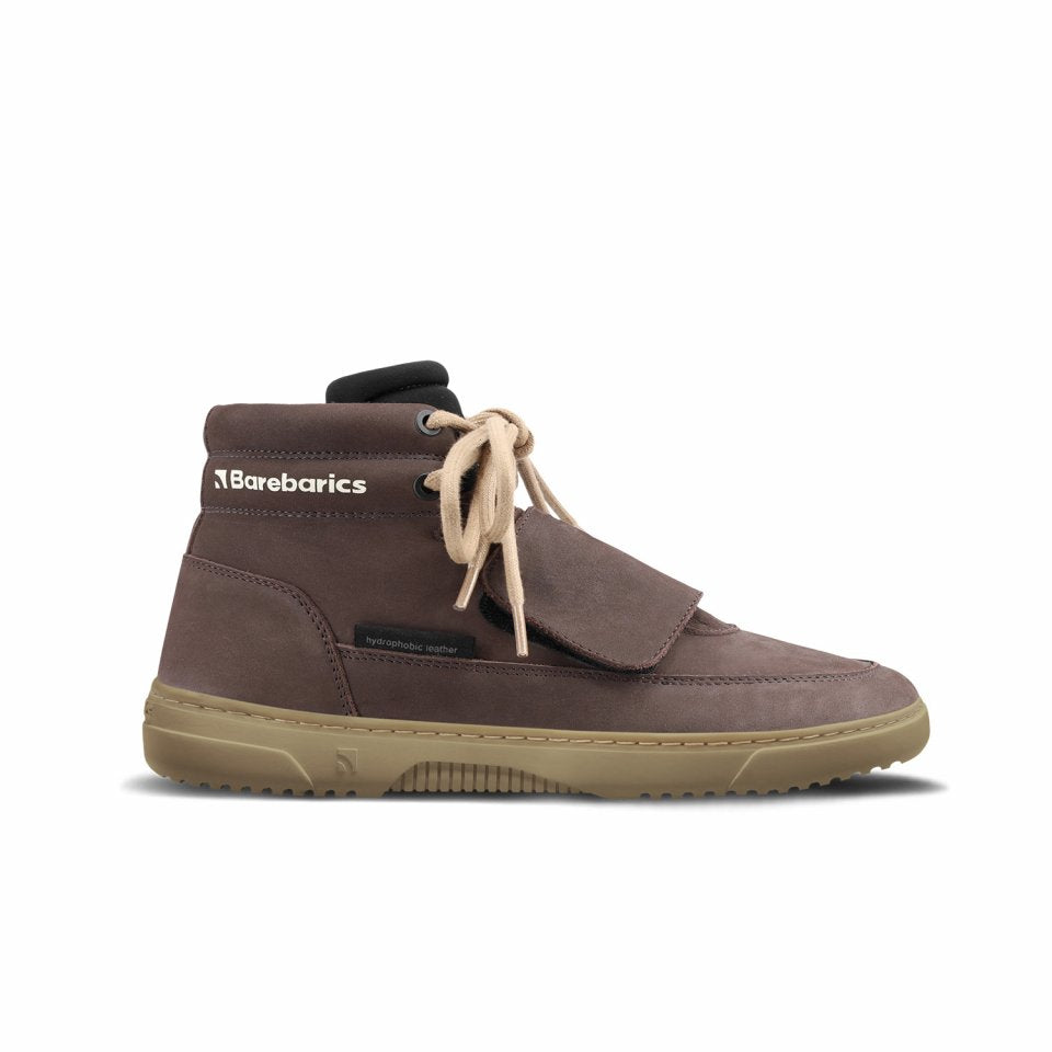 Barefoot Sneakers Barebarics Blizzard - Dark Chocolate Brown.