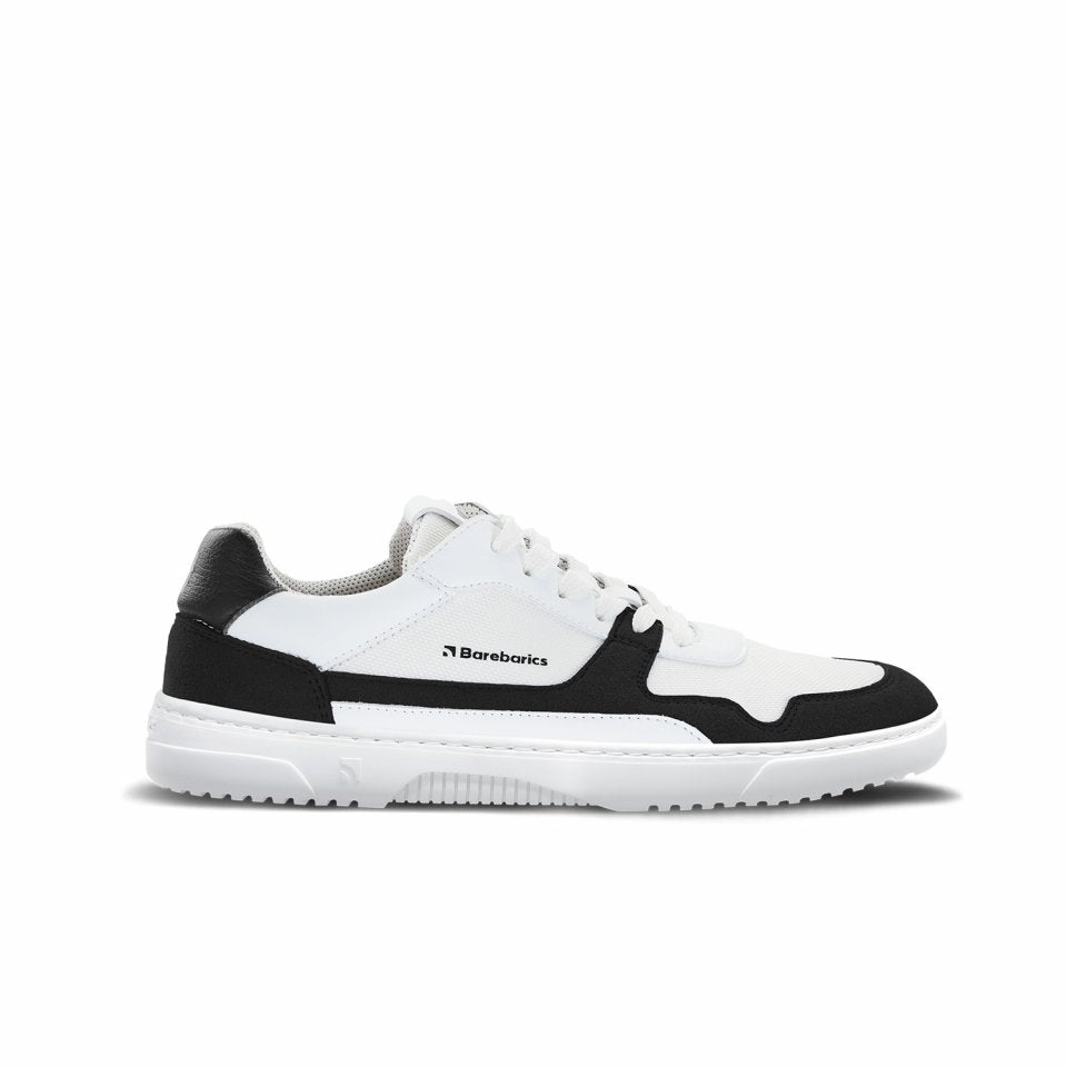 Barefoot Sneakers Barebarics - Zing - White & Black.