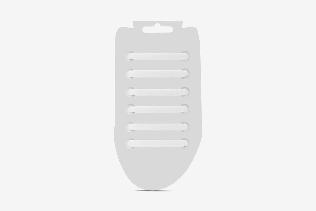 White Silicone Elastic Laces