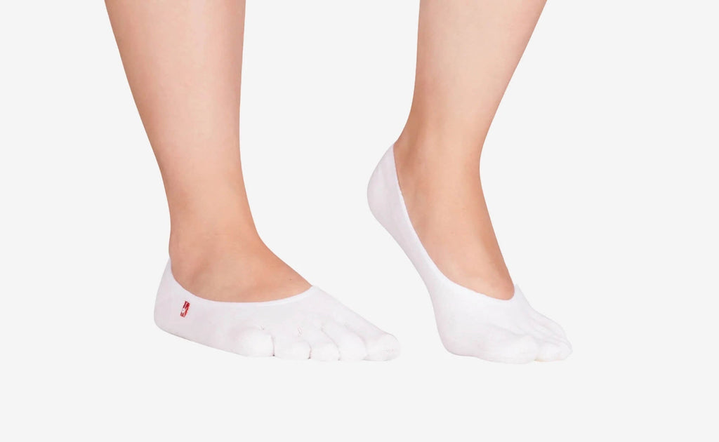 White Invisible Toe Socks (1 Pair)
