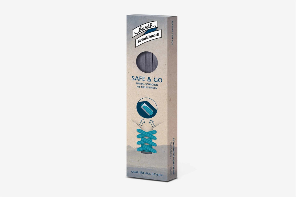 Safe & Go Elastic Lacing System - Dark Grey