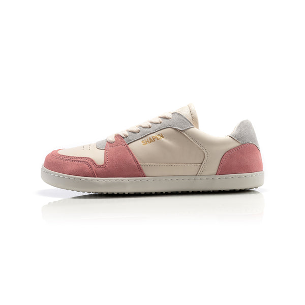 RE:WIND Peach Leather barefoot sneakers.