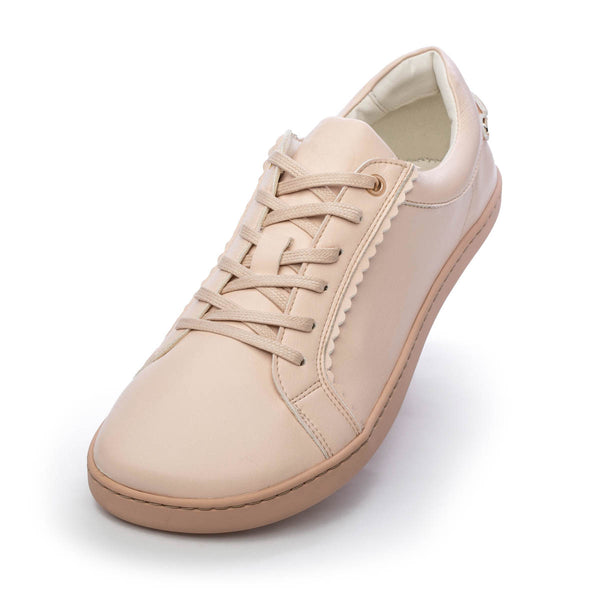 FEELIN Chic Rose Leather barefoot sneakers.