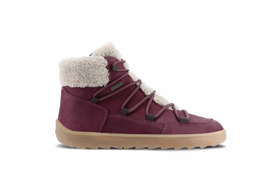 Winter Barefoot Boots Be Lenka Bliss - Burgundy Red.