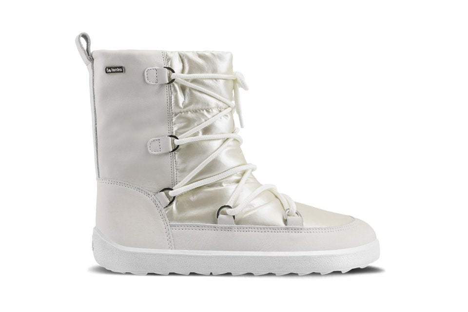 Winter Barefoot Boots Be Lenka Snowfox Woman - Pearl White