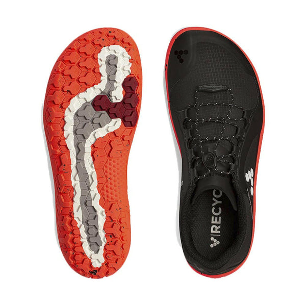 Vivobarefoot Primus Trail II All Weather FG Womens Obsidian Molten Lava.