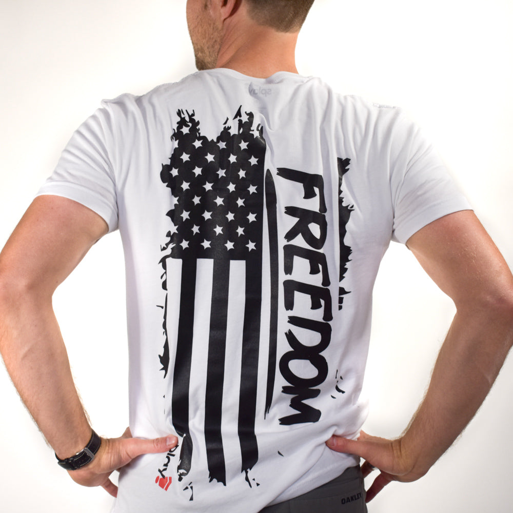 Herren T-Shirt mit der Flagge der Freiheit