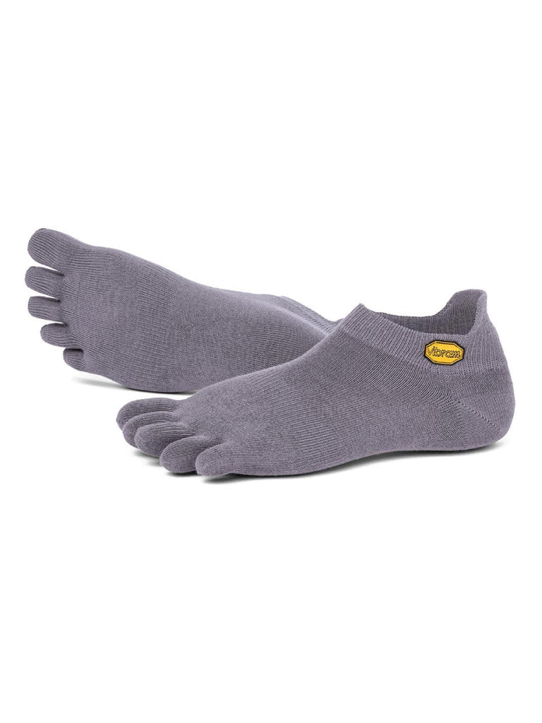 Vibram No Show Toe Socks - Grey.