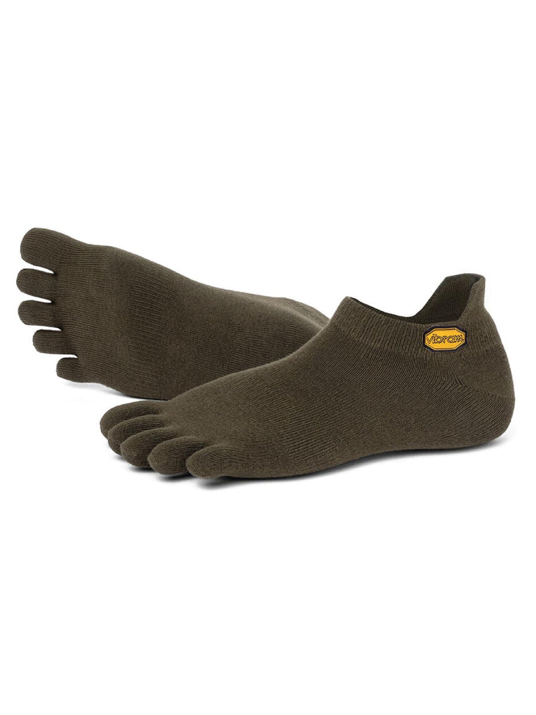 Vibram No Show Toe Socks - Green